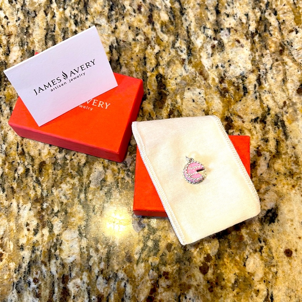 James Avery Pink Birthday Cake Charm